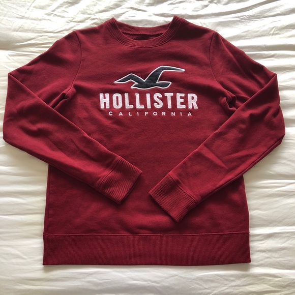 red hollister crewneck sweatshirt - Picture 2 of 3